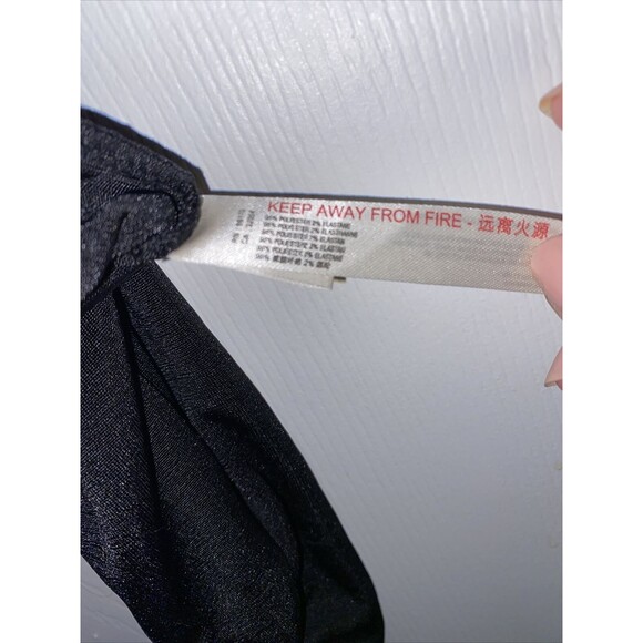 Free People Bodysuit Black Intimately Long Sleeve Keyhole Neck Medium Cut Out - Picture 8 of 12